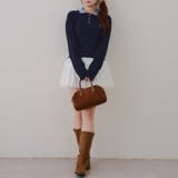 2枚衿ケーブルニットポロ | RMAF NICE CLAUP / OLIVE des OLIVE | 詳細画像7