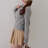 2枚衿ケーブルニットポロ | RMAF NICE CLAUP / OLIVE des OLIVE | 詳細画像12