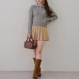 2枚衿ケーブルニットポロ | RMAF NICE CLAUP / OLIVE des OLIVE | 詳細画像15