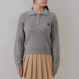 2枚衿ケーブルニットポロ | RMAF NICE CLAUP / OLIVE des OLIVE | 詳細画像32