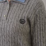 2枚衿ケーブルニットポロ | RMAF NICE CLAUP / OLIVE des OLIVE | 詳細画像36