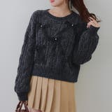 スミクロ | オーガンリボンモールニット | RMAF　NICE CLAUP / OLIVE des OLIVE