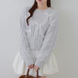 ブルー | オーガンリボンモールニット | RMAF　NICE CLAUP / OLIVE des OLIVE