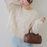 アイボリー | オーガンリボンモールニット | RMAF　NICE CLAUP / OLIVE des OLIVE