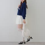 配色ロゴモールニット | RMAF　NICE CLAUP / OLIVE des OLIVE | 詳細画像7 