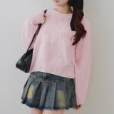 配色ロゴモールニット | RMAF　NICE CLAUP / OLIVE des OLIVE | 詳細画像9 