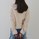 配色ロゴモールニット | RMAF　NICE CLAUP / OLIVE des OLIVE | 詳細画像15 