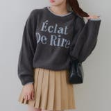 配色ロゴモールニット | RMAF　NICE CLAUP / OLIVE des OLIVE | 詳細画像16 