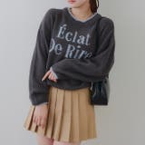 配色ロゴモールニット | RMAF　NICE CLAUP / OLIVE des OLIVE | 詳細画像17 