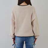 配色ロゴモールニット | RMAF　NICE CLAUP / OLIVE des OLIVE | 詳細画像24 