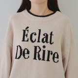 配色ロゴモールニット | RMAF　NICE CLAUP / OLIVE des OLIVE | 詳細画像25 