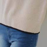 配色ロゴモールニット | RMAF　NICE CLAUP / OLIVE des OLIVE | 詳細画像28 