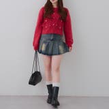 パール付きケーブルニットプルオーバー | RMAF　NICE CLAUP / OLIVE des OLIVE | 詳細画像14 