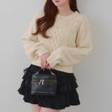 パール付きケーブルニットプルオーバー | RMAF　NICE CLAUP / OLIVE des OLIVE | 詳細画像16 