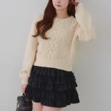 パール付きケーブルニットプルオーバー | RMAF　NICE CLAUP / OLIVE des OLIVE | 詳細画像17 