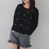 パール付きケーブルニットプルオーバー | RMAF　NICE CLAUP / OLIVE des OLIVE | 詳細画像2 