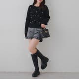 パール付きケーブルニットプルオーバー | RMAF　NICE CLAUP / OLIVE des OLIVE | 詳細画像5 