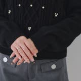 パール付きケーブルニットプルオーバー | RMAF　NICE CLAUP / OLIVE des OLIVE | 詳細画像28 