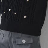 パール付きケーブルニットプルオーバー | RMAF　NICE CLAUP / OLIVE des OLIVE | 詳細画像29 