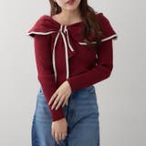 配色オフショルリボンニット | RMAF　NICE CLAUP / OLIVE des OLIVE | 詳細画像13 