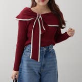 配色オフショルリボンニット | RMAF　NICE CLAUP / OLIVE des OLIVE | 詳細画像14 