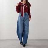 配色オフショルリボンニット | RMAF　NICE CLAUP / OLIVE des OLIVE | 詳細画像19 