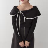 配色オフショルリボンニット | RMAF　NICE CLAUP / OLIVE des OLIVE | 詳細画像22 