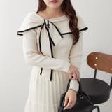 配色オフショルリボンニット | RMAF　NICE CLAUP / OLIVE des OLIVE | 詳細画像4 