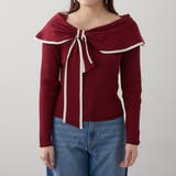 配色オフショルリボンニット | RMAF　NICE CLAUP / OLIVE des OLIVE | 詳細画像30 