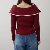 配色オフショルリボンニット | RMAF　NICE CLAUP / OLIVE des OLIVE | 詳細画像32 