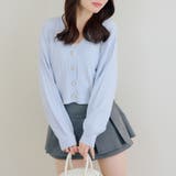 色々釦ケーブルカーディガン | NICE CLAUP / OLIVE des OLIVE　OUTLET | 詳細画像3 