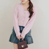 ピンク | 色々釦ケーブルカーディガン | NICE CLAUP / OLIVE des OLIVE　OUTLET