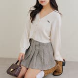 アイボリー | 色々釦ケーブルカーディガン | NICE CLAUP / OLIVE des OLIVE　OUTLET