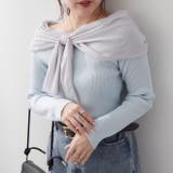 ジョーゼットオフショルプルオーバー | RMAF　NICE CLAUP / OLIVE des OLIVE | 詳細画像1 