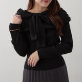 ブラック | ジョーゼットオフショルプルオーバー | RMAF　NICE CLAUP / OLIVE des OLIVE