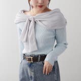 サックス | ジョーゼットオフショルプルオーバー | RMAF　NICE CLAUP / OLIVE des OLIVE