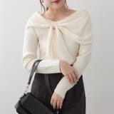 アイボリー | ジョーゼットオフショルプルオーバー | RMAF　NICE CLAUP / OLIVE des OLIVE