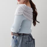 ジョーゼットオフショルプルオーバー | RMAF　NICE CLAUP / OLIVE des OLIVE | 詳細画像4 