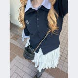 2枚衿ドッキング5分袖ニット | NICE CLAUP / OLIVE des OLIVE　OUTLET | 詳細画像6 