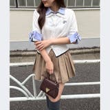 2枚衿ドッキング5分袖ニット | NICE CLAUP / OLIVE des OLIVE　OUTLET | 詳細画像23 