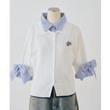 2枚衿ドッキング5分袖ニット | NICE CLAUP / OLIVE des OLIVE　OUTLET | 詳細画像29 