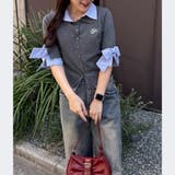 2枚衿ドッキング5分袖ニット | NICE CLAUP / OLIVE des OLIVE　OUTLET | 詳細画像39 