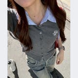 2枚衿ドッキング5分袖ニット | NICE CLAUP / OLIVE des OLIVE　OUTLET | 詳細画像40 