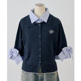 2枚衿ドッキング5分袖ニット | NICE CLAUP / OLIVE des OLIVE　OUTLET | 詳細画像43 