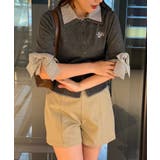 グレー系 | 2枚衿ドッキング5分袖ニット | NICE CLAUP / OLIVE des OLIVE　OUTLET