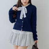 レースボウタイ付カーディガン | RMAF　NICE CLAUP / OLIVE des OLIVE | 詳細画像2 