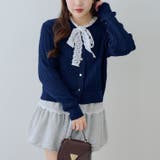 レースボウタイ付カーディガン | RMAF　NICE CLAUP / OLIVE des OLIVE | 詳細画像3 