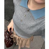 グレー | 2枚衿ケーブルポロ | NICE CLAUP / OLIVE des OLIVE　OUTLET