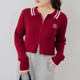 ダブルジップカーディガン | NICE CLAUP / OLIVE des OLIVE　OUTLET | 詳細画像1 