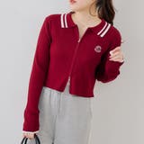 ダブルジップカーディガン | NICE CLAUP / OLIVE des OLIVE　OUTLET | 詳細画像2 